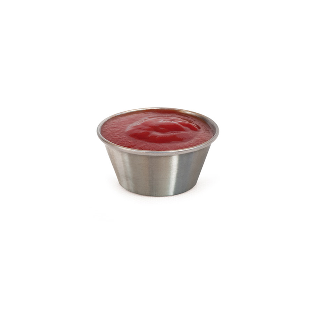 186.51-RAMEQUINS 'ARTINOX' 60 ML Ø 6,1x2,7 CM ARGENTO ACCIAIO INOX (1 u.)