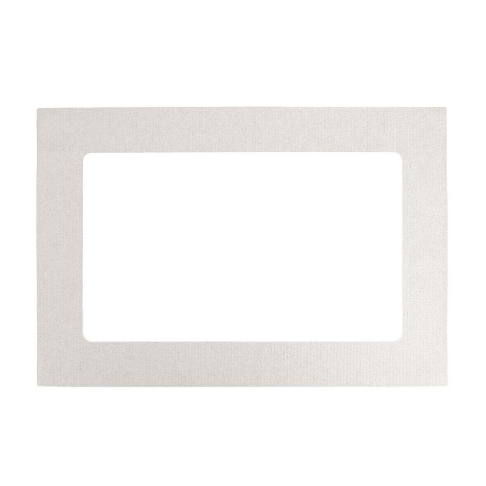 254.73-COPERCHI CON FINESTRA PER SCATOLE 254.71 'THEPACK' 22x15x2 CM BIANCO CARTONE NANO-MICRO + OPP (50 u.)