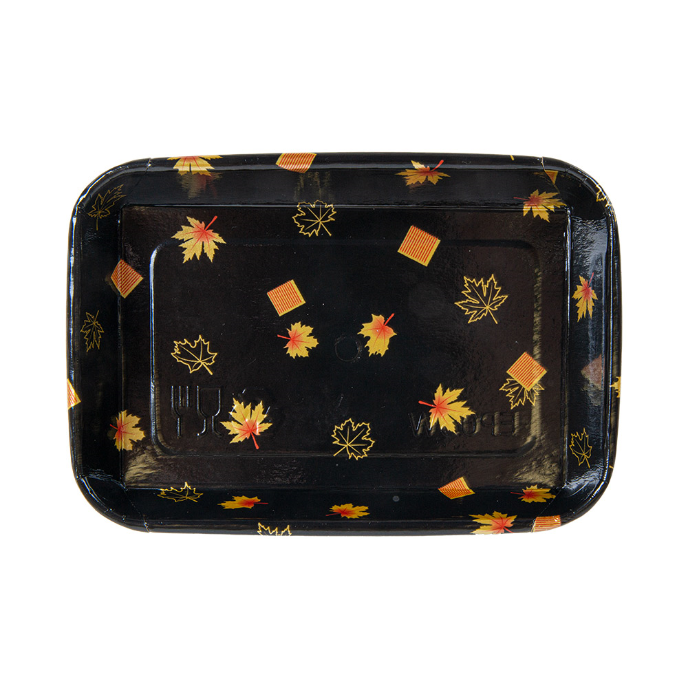 268.87-RECIPIENTI PER "SUSHI" 20PE + 280 +16PE G/M2 16,5x11,5x2,4 CM NERO KRAFT (50 u.)