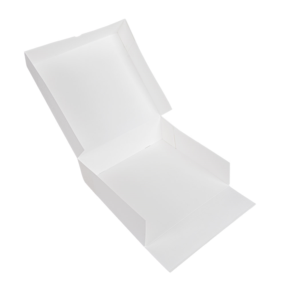 201.64-SCATOLE PER PASTICCERIA SENZA FINESTRA 'THEPACK' 32x32x10 CM BIANCO CARTONE NANO-MICRO (50 u.)