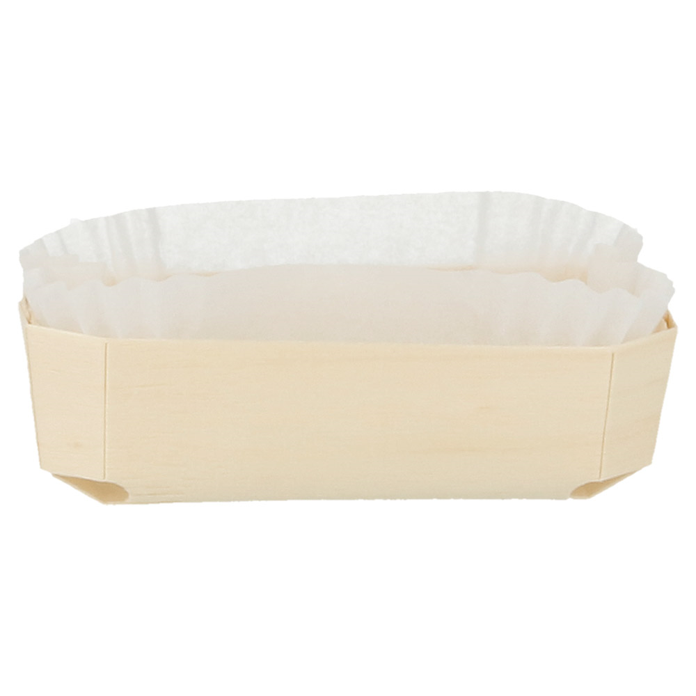 154.96-CONI + STAMPI IN SILICONE 'WOOD' 150 ML 12x6x3,5 CM NATURALE LEGNO (25 u.)