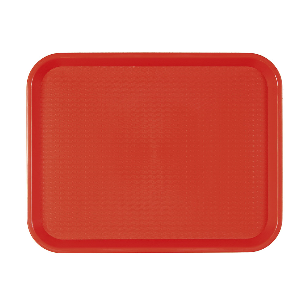 132.10-VASSOIO FAST FOOD 35,5x45,3x2,4 CM ROSSO PP