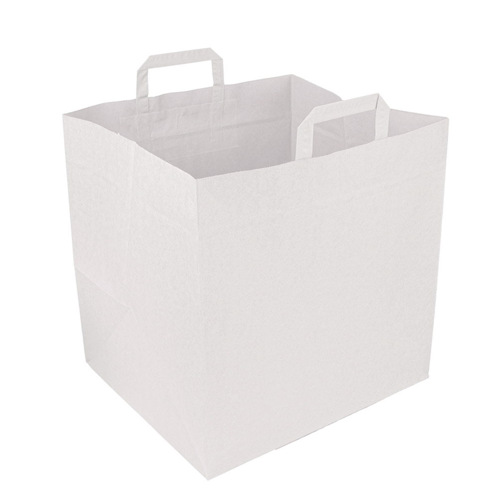 270.77-SACCHETTI SOS PER SCATOLE PIZZA 110 G/M2 36+31x36 CM BIANCO CELLULOSA (125 u.)