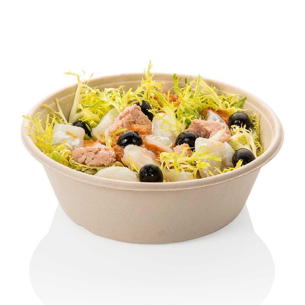 204.09-CIOTOLE 'BIONIC' 900 ML Ø 19,5x6,5 CM NATURALE BAGASSA (50 u.)