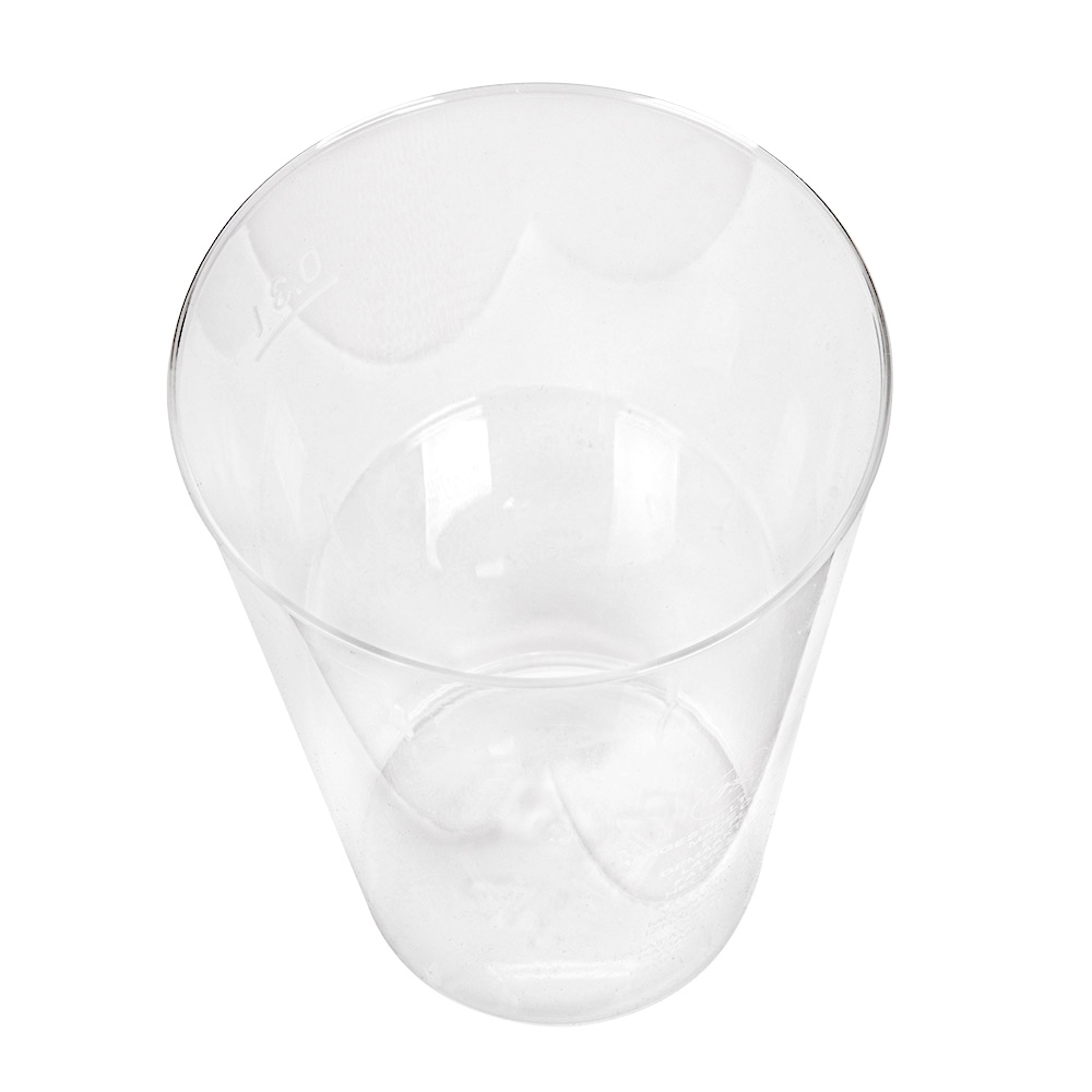 103.66-BICCHIERE INIETTATO 300 ML Ø 7,8/5,6x11,8 CM TRASPARENTE PS (25 u.)
