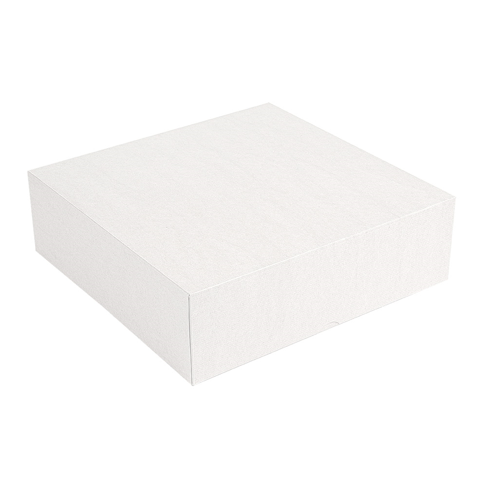 201.63-SCATOLE PER PASTICCERIA SENZA FINESTRA 'THEPACK' 30x30x8 CM BIANCO CARTONE NANO-MICRO (50 u.)