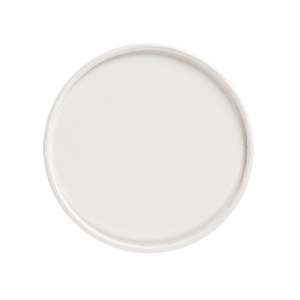 233.35-COPERCHIO TERRINA GELATI 300 ML 280 + 18 PE G/M2 Ø10 CM BIANCO CARTONE (50 u.)