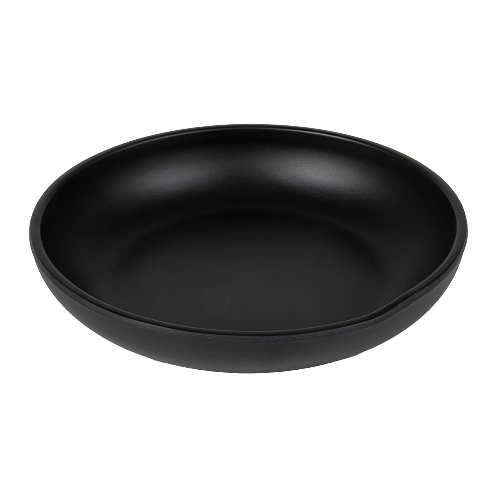 262.17-PIATTI PROFONDI ASAMI WARE Ø 20,5x4 CM NERO MELAMINA (1 u.)