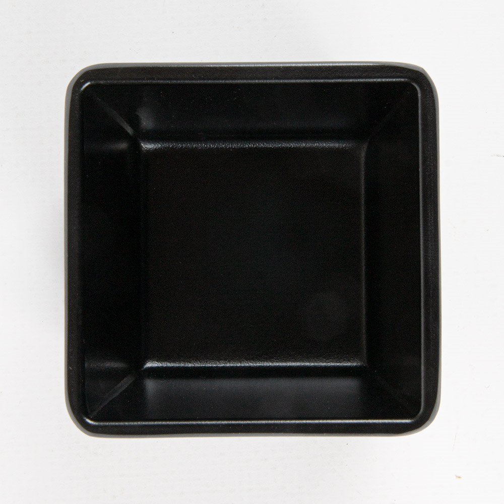 262.27-BICCHIERE QUADRATE ASAMI WARE 6,8x6,8x5,8 CM NERO MELAMINA (1 u.)