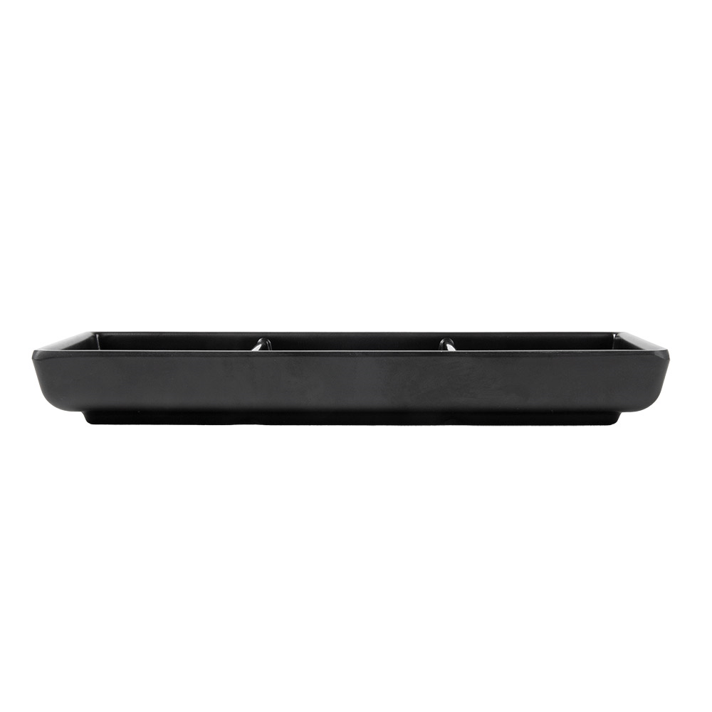 220.13-RECIPIENTI 3 SCOMPARTI ASAMI WARE 19,8x8,8x2,5 CM NERO MELAMINA (1 u.)