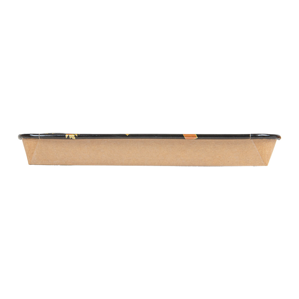 268.85-RECIPIENTI PER "SUSHI" 20PE + 280 +16PE G/M2 22,1x9,1x2,4 CM NERO KRAFT (50 u.)