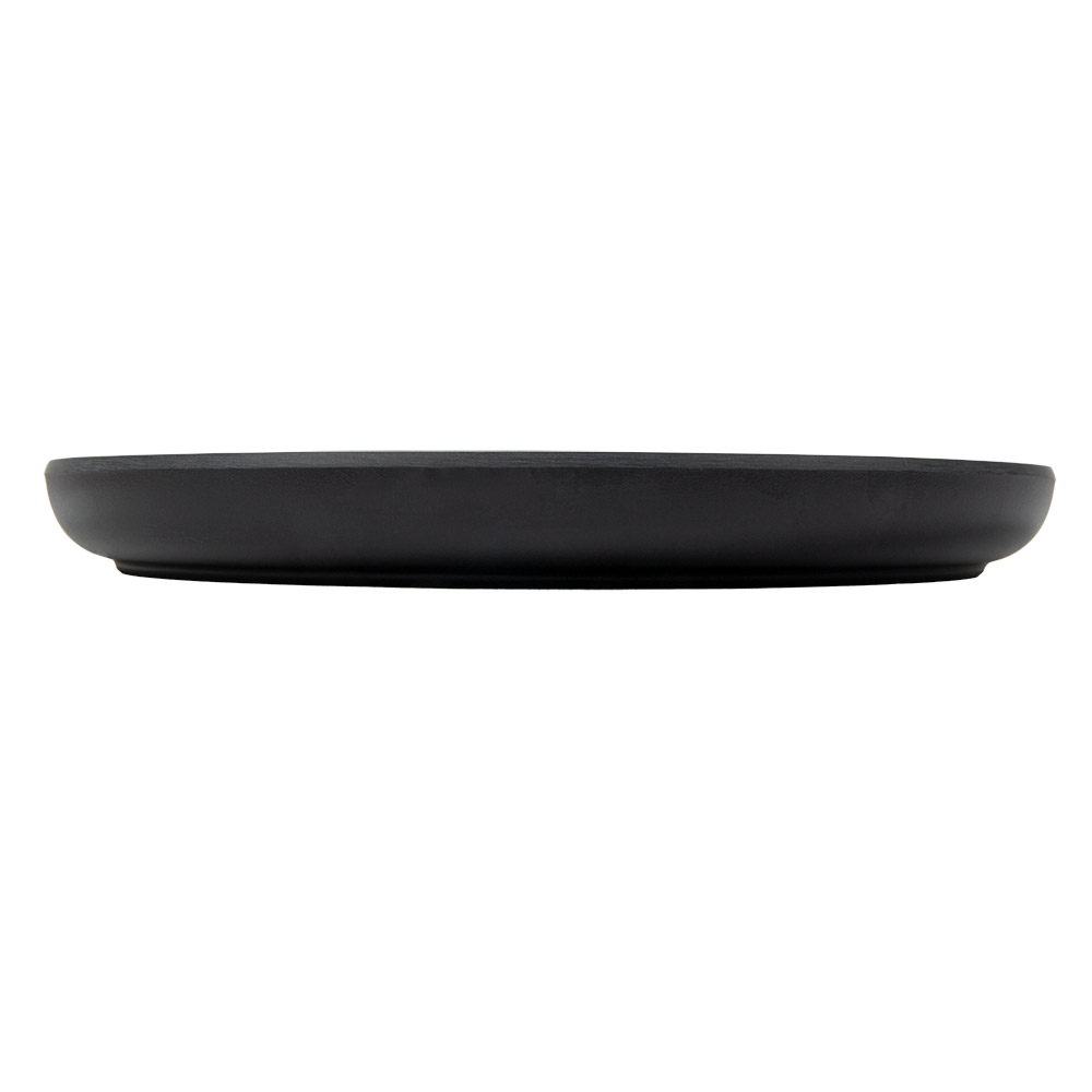 262.15-PIATTI PIANI ASAMI WARE Ø 19x2 CM NERO MELAMINA (1 u.)