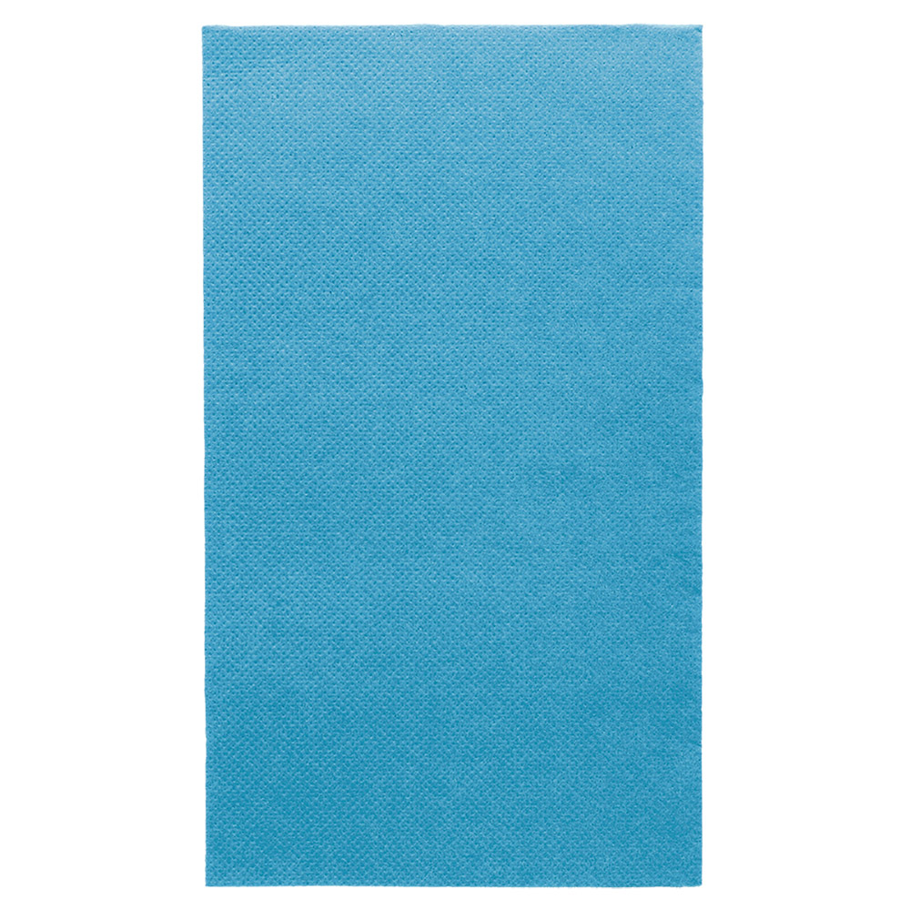 153.78-TOVAGLIOLI ECOLABEL P.1/6 'DOUBLE POINT' 18 G/M2 33x40 CM BLU TURCHESE TISSUE (50 u.)