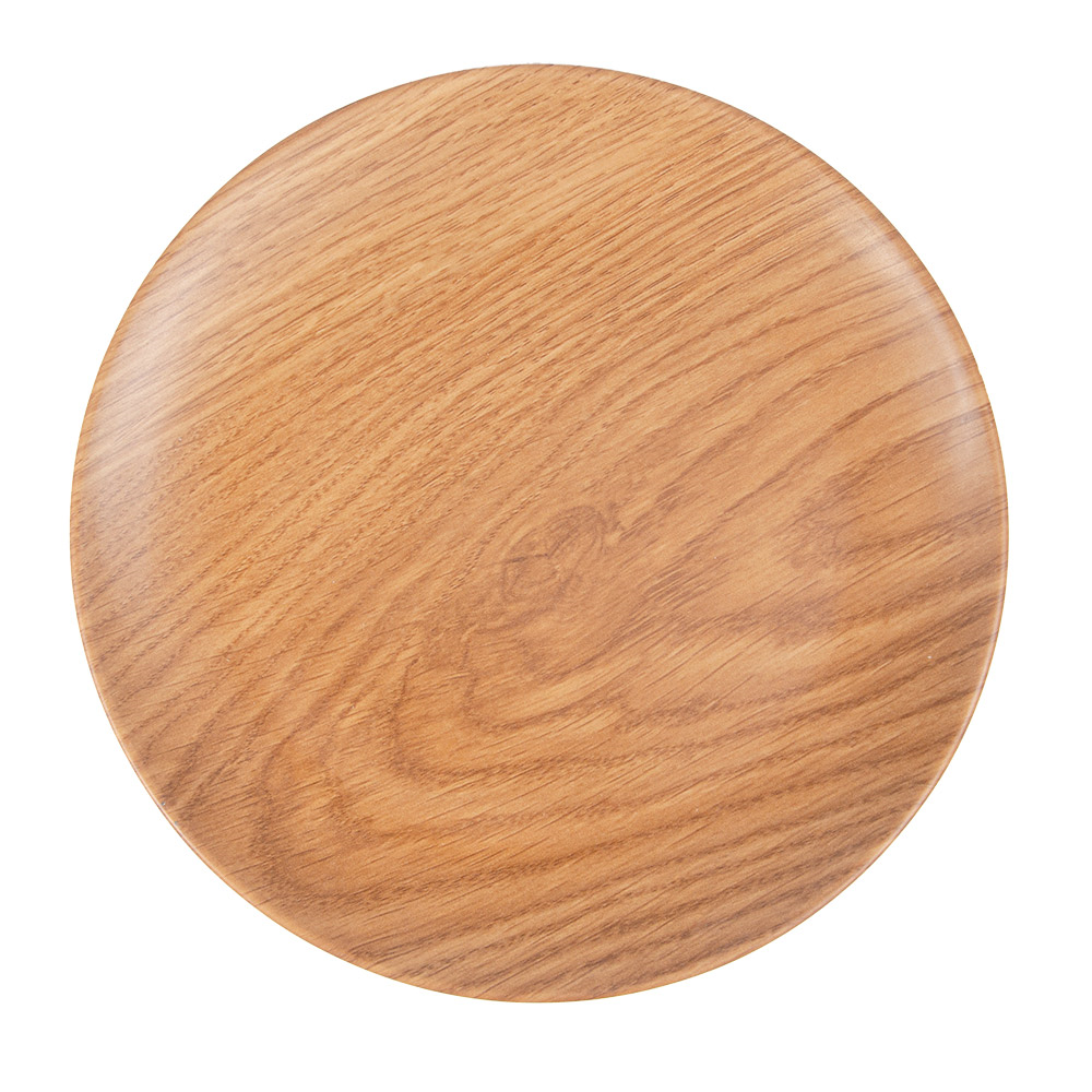 263.49-PIATTI PIANI ASAMI WARE Ø 20x1,8 CM SIMILITUDINE LEGNA MELAMINA (1 u.)