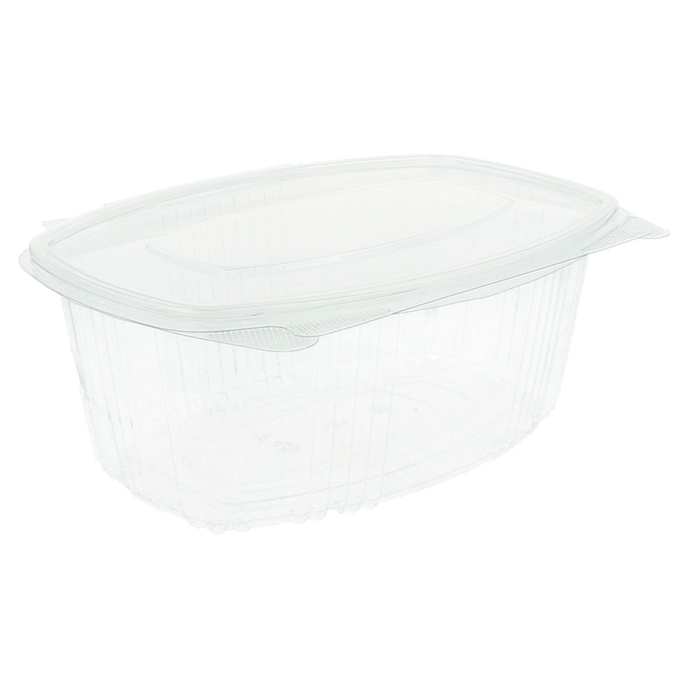 169.33-CONTENITORE CON COPERCHIO 1 L 17,7x12,5x8,5 CM TRASPARENTE RPET (100 u.)