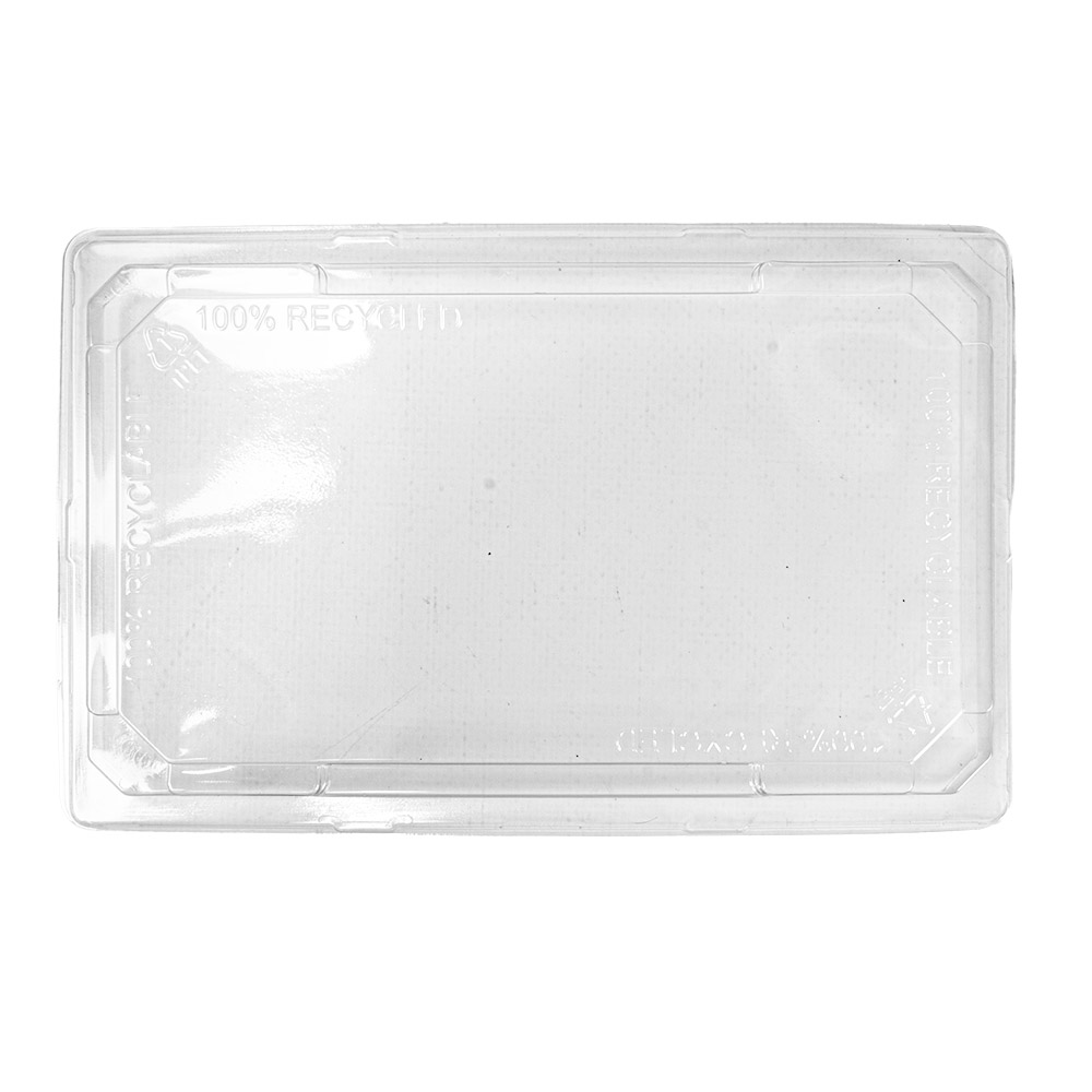 267.97-COPERCHIO 267.96  22x14x3 CM TRASPARENTE RPET (156 u.)