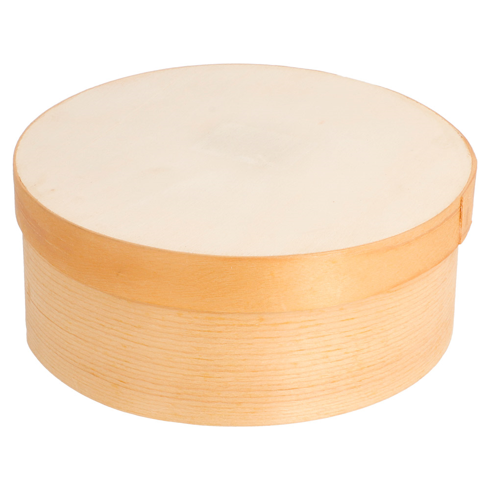183.01-MINI SCATOLE CILINDRICHE TAPPO + CAPSULA 'WOOD' 500 ML Ø 13x5 CM NATURALE LEGNO (10 u.)