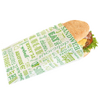 229.29-SACCHETTI HAMBURGER GREEN PAROLE 32 G/M2 12+7x18 CM VERDE PERGAMANA ANTIGRASSI (500 u.)