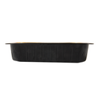 267.79-CONTENITORI LACCATI 975 ML 21,4x14,2x4,5 CM NERO/ORO ALLUMINIO (50 u.)