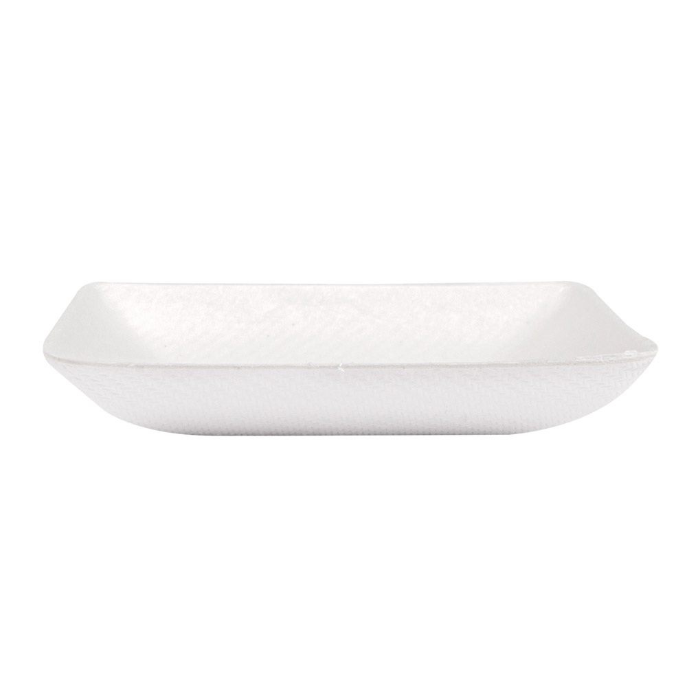 232.75-CONTENITORE QUADRATO 'BIONIC'  6,5x6,5x1,2 CM BIANCO BAGASSA (50 u.)