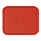 132.04-VASSOIO FAST FOOD   27,5x35,5x2 CM ROSSO PP