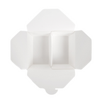 258.52-SCATOLE AMERICANE 2 SCOMPARTI 'THEPACK' 675 + 675 ML 15,2x12,1x6,5 CM BIANCO CARTONE NANO-MICRO + PP (50 u.)