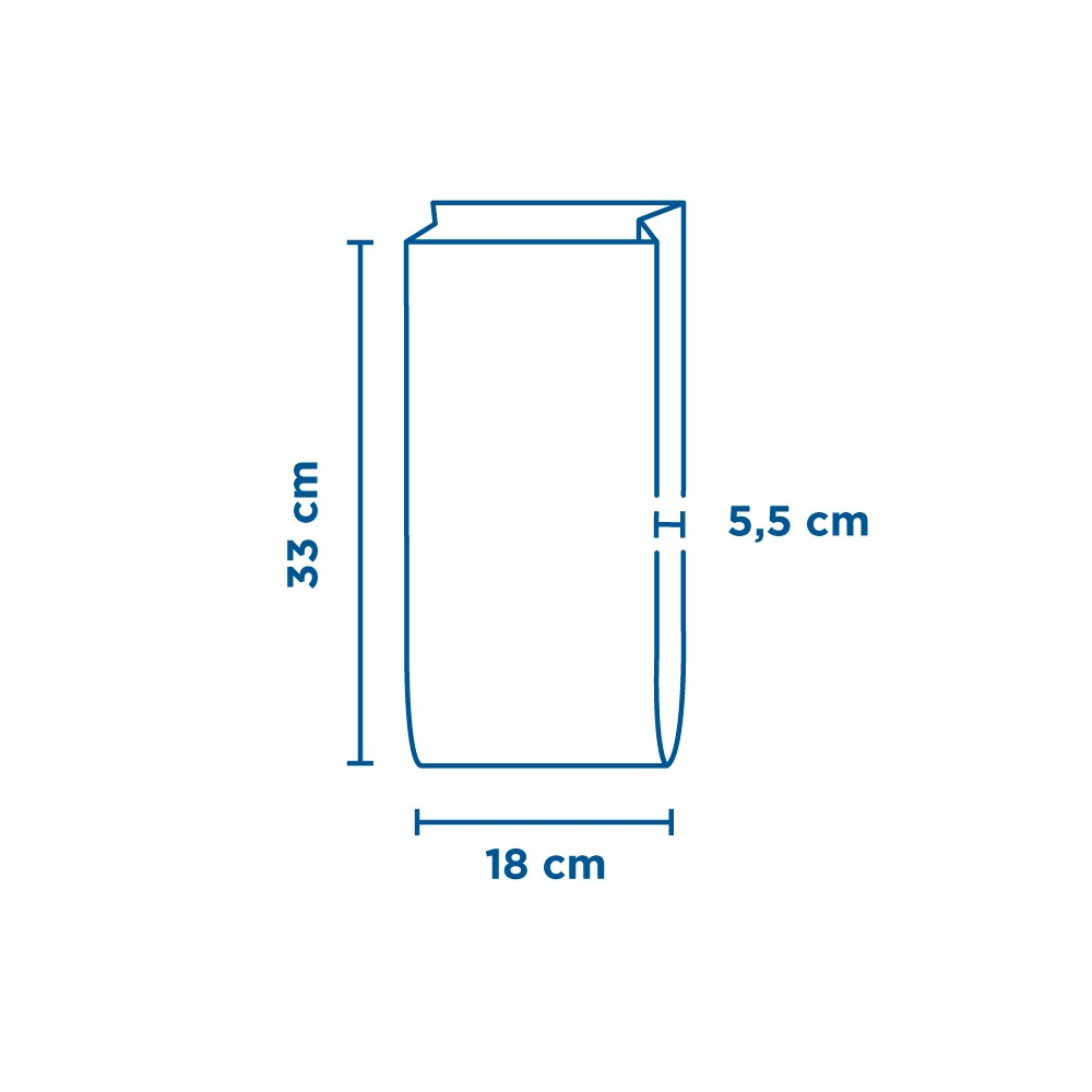 188.30-SACCHETTI PER 1 POLLO  45 G/M2 + 15µ PP 18+5,5x33 CM MARRONE KRAFT (100 u.)