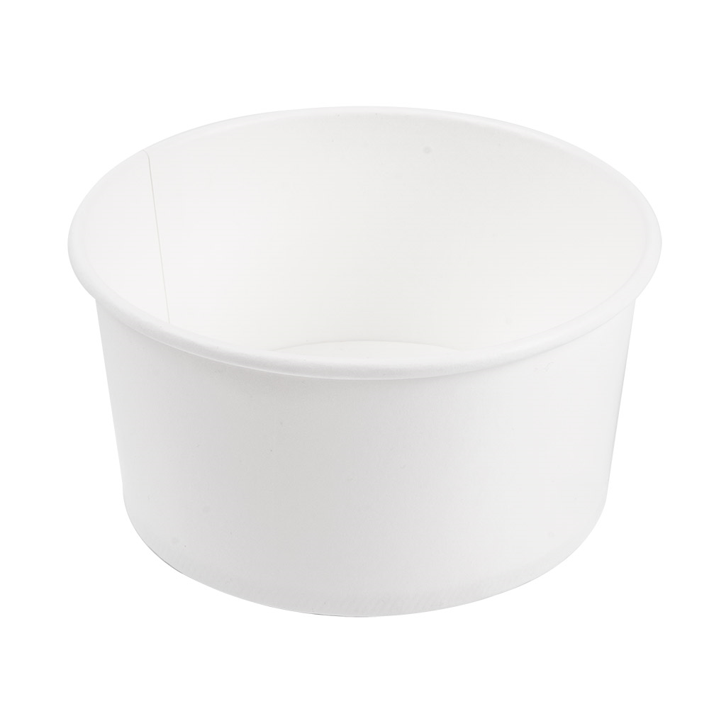 226.35-INSALATIERI  1000 ML - 33,3 oz 300 + 18 PE G/M2 Ø15/12,8x7,5 CM BIANCO CARTONE (50 u.)