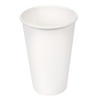 228.98-BICCHIERI BEVANDE CALDE 1 PARETE  480 ML - 16 oz 300 + 18 PE G/M2 Ø9/6x13,2 CM BIANCO CARTONE (50 u.)