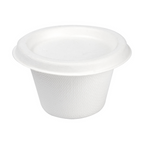 228.85-MINI TERRINE + COPERCHI 'BIONIC' 120 ML Ø7,4x5,1+0,7 CM BIANCO BAGASSA (50 u.)