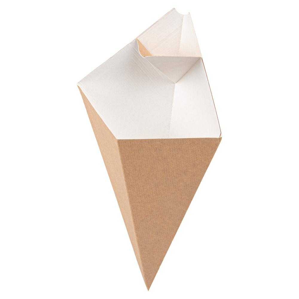 169.16-CONI PER FRITTI 'THEPACK' 250 G 16,5x27 CM NATURALE/BIANCO CARTONE NANO-MICRO (200 u.)