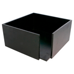 225.39-DISPENSER TOVAGLIOLI 'BAMBOO'  21x21x10 CM NERO BAMBÙ