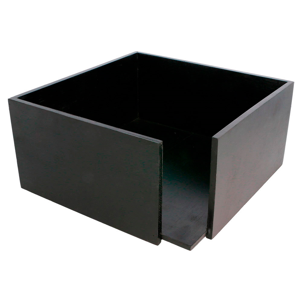 225.39-DISPENSER TOVAGLIOLI 'BAMBOO'  21x21x10 CM NERO BAMBÙ