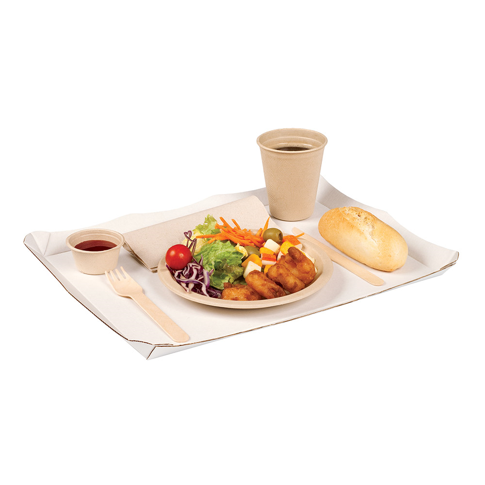 184.80-VASSOIO SELF-SERVICE MICROCANAL  29x38 CM BIANCO MICROCANAL (25 u.)