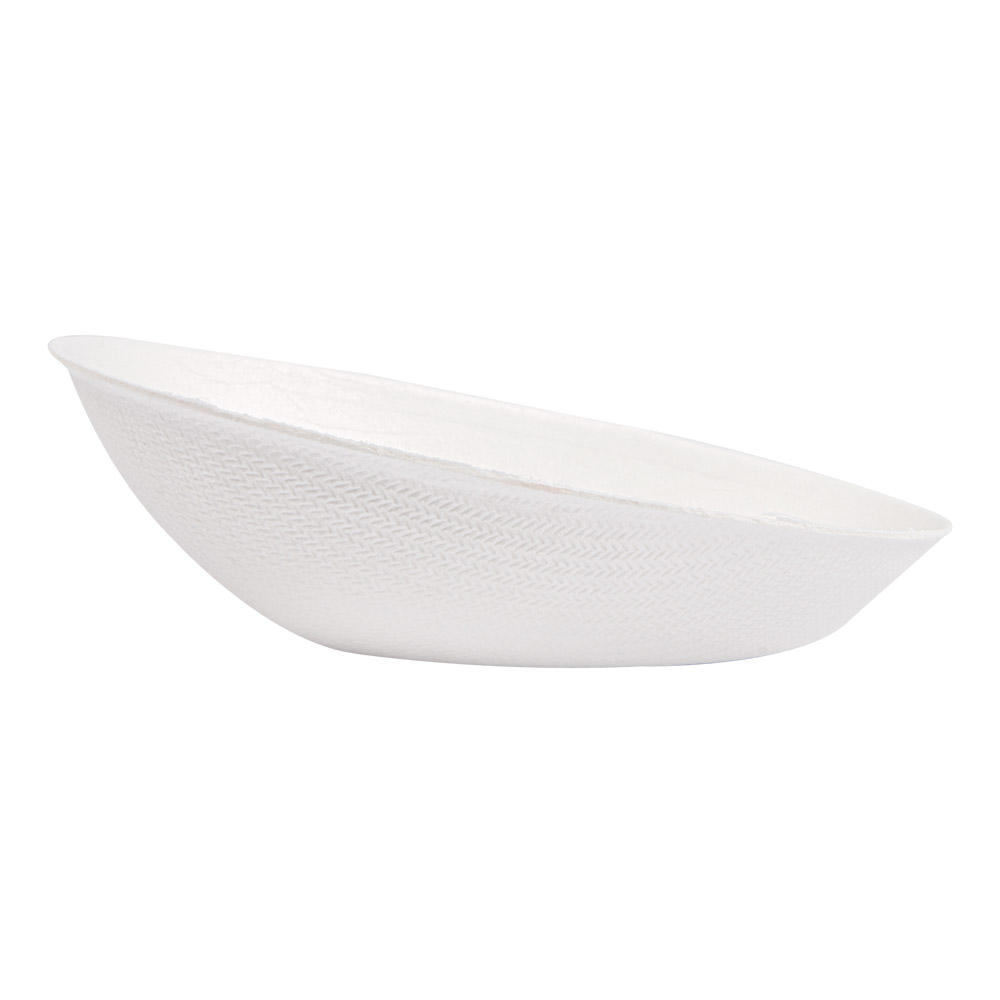 232.73-CONTENITORE OVALE 'BIONIC'  8x4,8x2,7 CM BIANCO BAGASSA (50 u.)