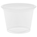 130.06-TERRINA PICCOLA PER MICROONDE 30 ML Ø4,5x3,3 CM TRASPARENTE PP (125 u.)