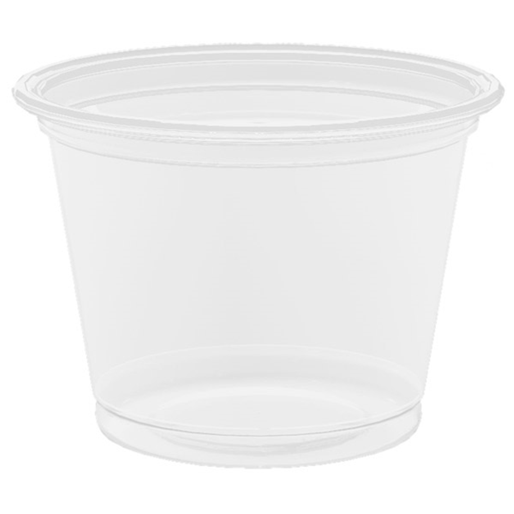 130.06-TERRINA PICCOLA PER MICROONDE 30 ML Ø4,5x3,3 CM TRASPARENTE PP (125 u.)
