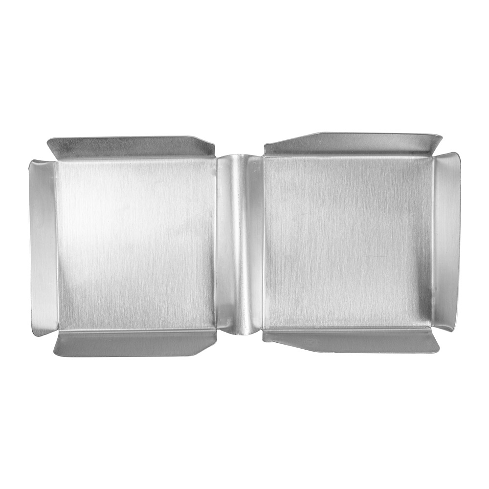 250.22-SCATOLA DI BURGER 'ARTINOX'  25,2x13x3 CM ARGENTO ACCIAIO INOX