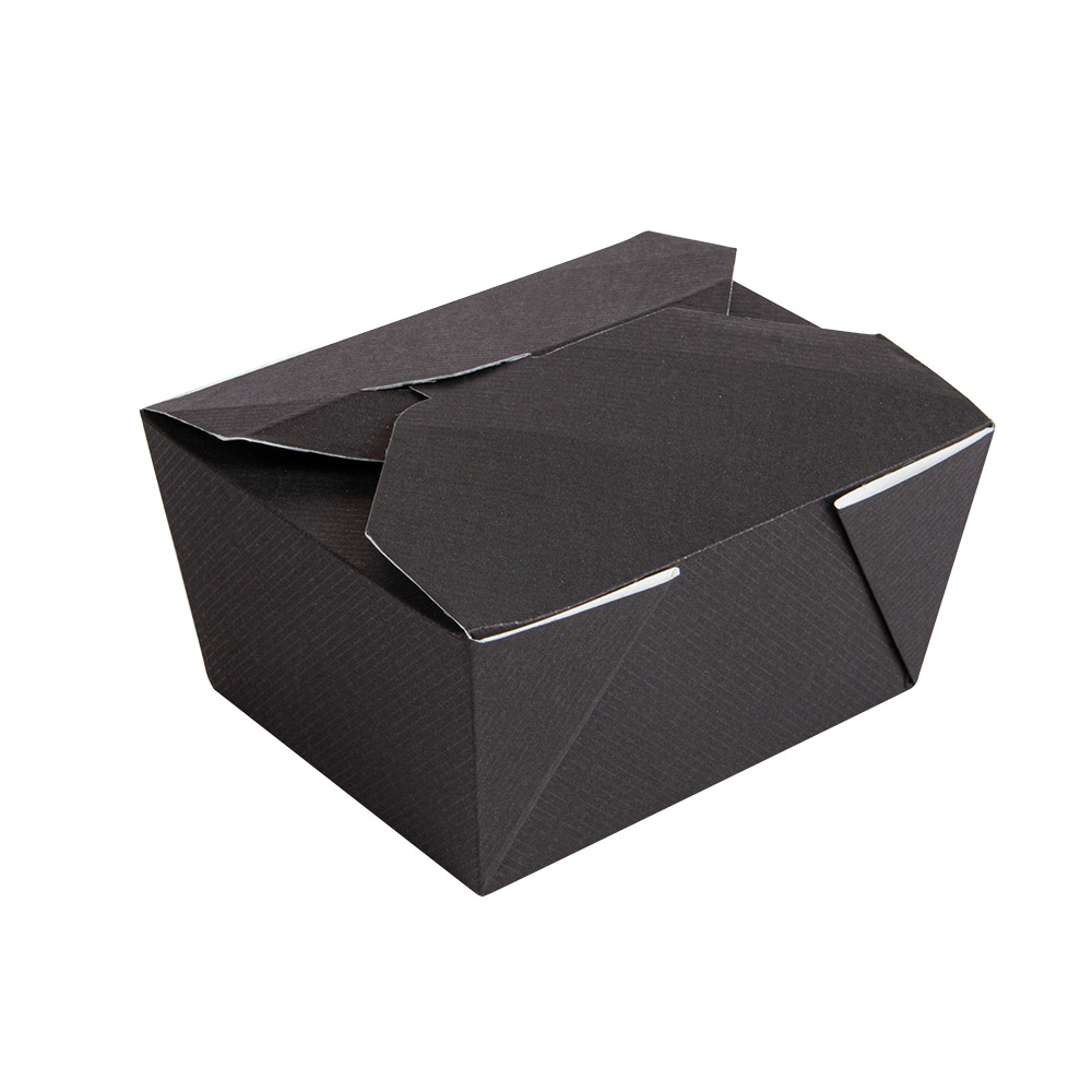 234.55-SCATOLE AMERICANE PER MICROONDE 'THEPACK' 780 ML 11,3x9x6,3 CM NERO CARTONE NANO-MICRO + PP (50 u.)