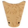 281.48-BICCHIERE FRITTI CHIUSO 'FEEL GREEN' 22 OZ - 660 ML 200 + 25PE G/M2 8,5x18 CM MARRONE CARTONE (50 u.)