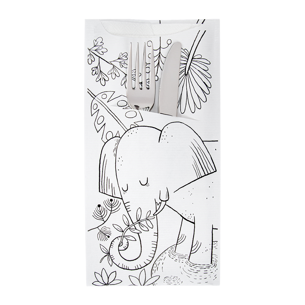 281.64-BUSTE PORTAPOSATE + TOVAGLIOLO COLOUR ME 'JUST IN TIME OPEN' COLOUR ME 90 + 10PE G/M2 11,2x22,5 CM BIANCO CELLULOSA (100 u.)
