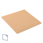173.68-BUSTE APERTE 2 LATI  35 G/M2 + 10 LDPE 18x18,2 CM NATURALE KRAFT (100 u.)