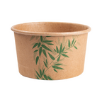 217.60-COPPETTA GELATI 'FEEL GREEN' 180 ML 250 + 18 PE G/M2 Ø8,7x5,2 CM MARRONE CARTONE (50 u.)