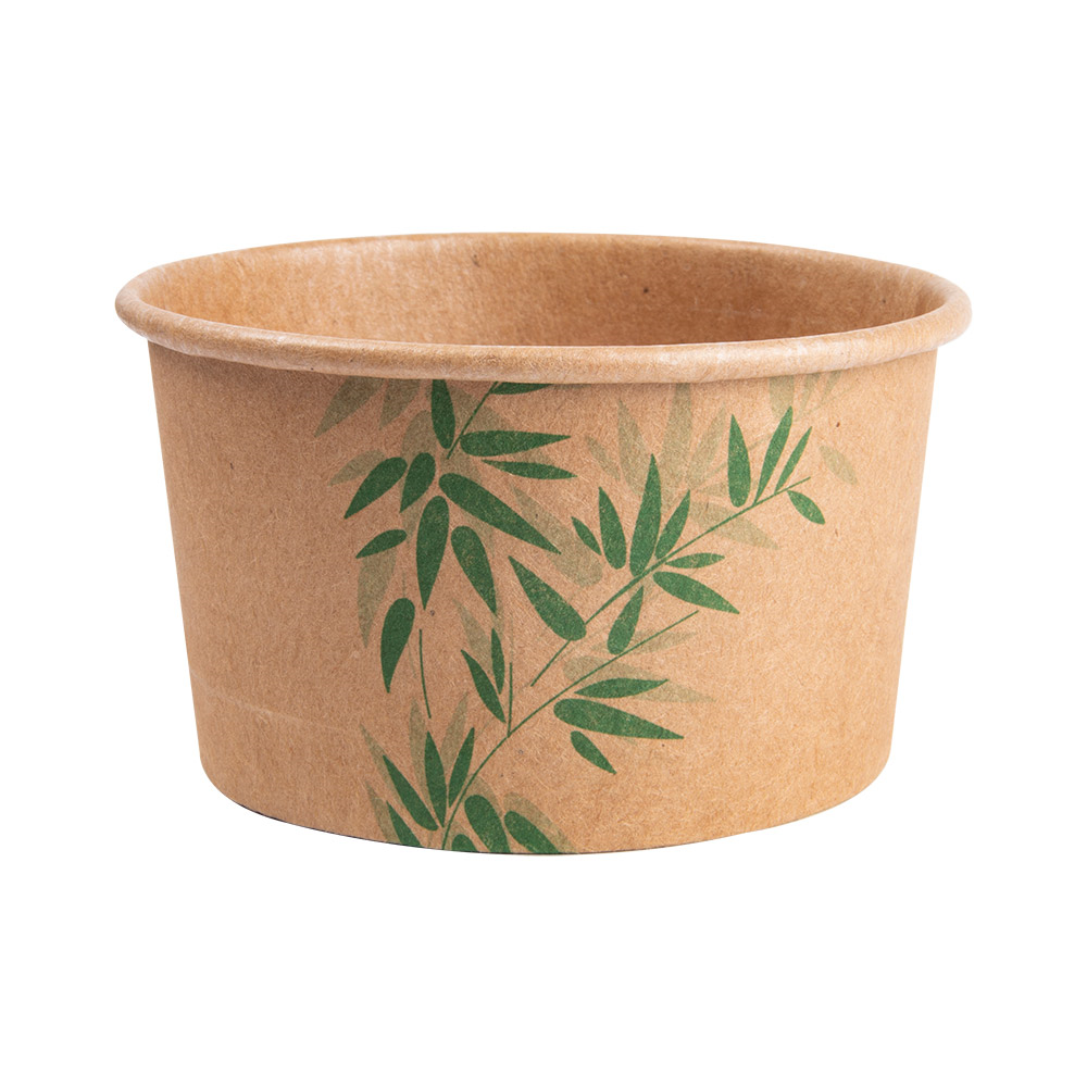 217.60-COPPETTA GELATI 'FEEL GREEN' 180 ML 250 + 18 PE G/M2 Ø8,7x5,2 CM MARRONE CARTONE (50 u.)
