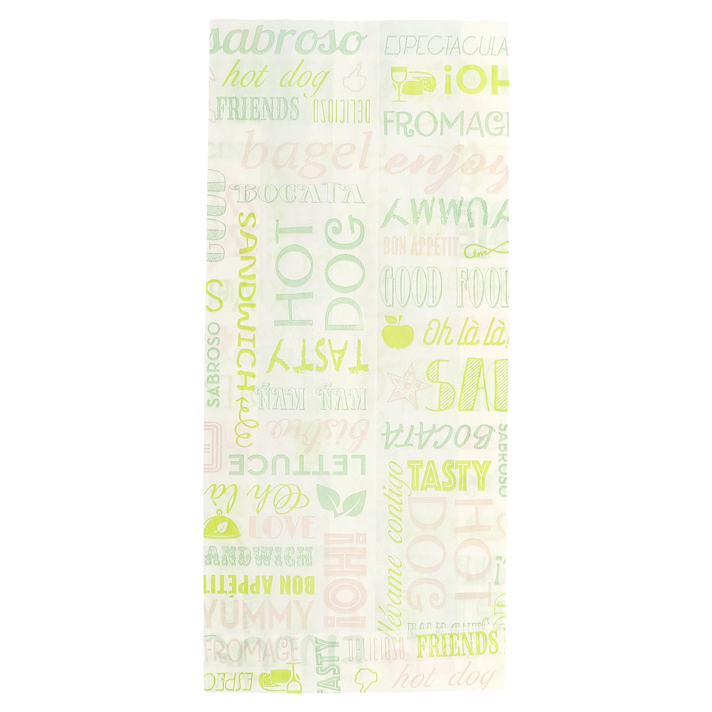 229.23-SACCHETTI SANDWICHES GREEN PAROLE 32 G/M2 12+4x26 CM BIANCO PERGAMANA ANTIGRASSI (500 u.)