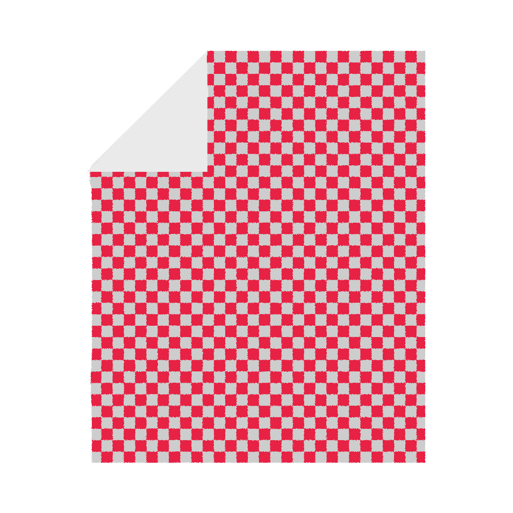 274.12-CARTA ANTIGRASSO FAST FOOD RED FITIPALDI 35+20 G/M2 28x34 CM ROSSO PERGAMENA + ALLUMINIO (1000 u.)