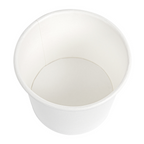 254.44-TERRINA PICCOLA 80 ML (2,6 oz) 210 + 18 PE G/M2 Ø6/4,75x4,8 CM BIANCO CARTONE (50 u.)