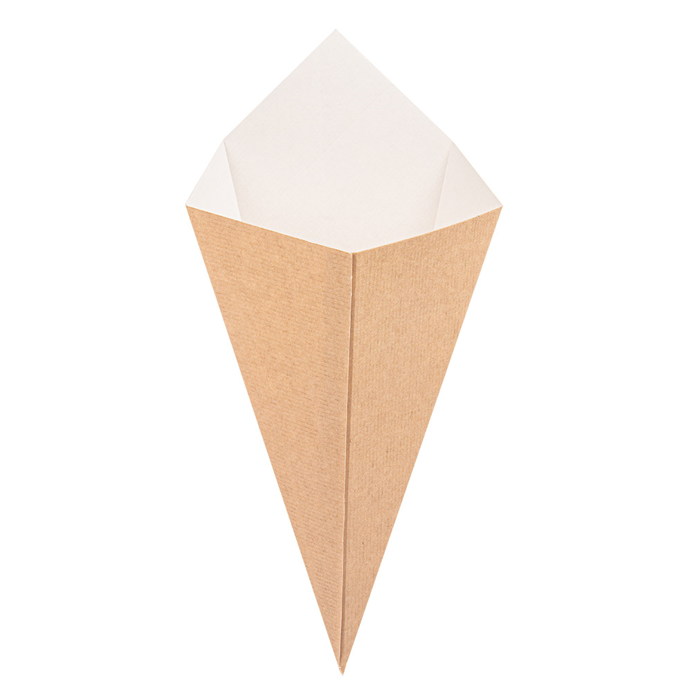 234.46-CONI PER FRITTI 'THEPACK' 250 G 15,7x26,8 CM NATURALE CARTONE NANO-MICRO (200 u.)