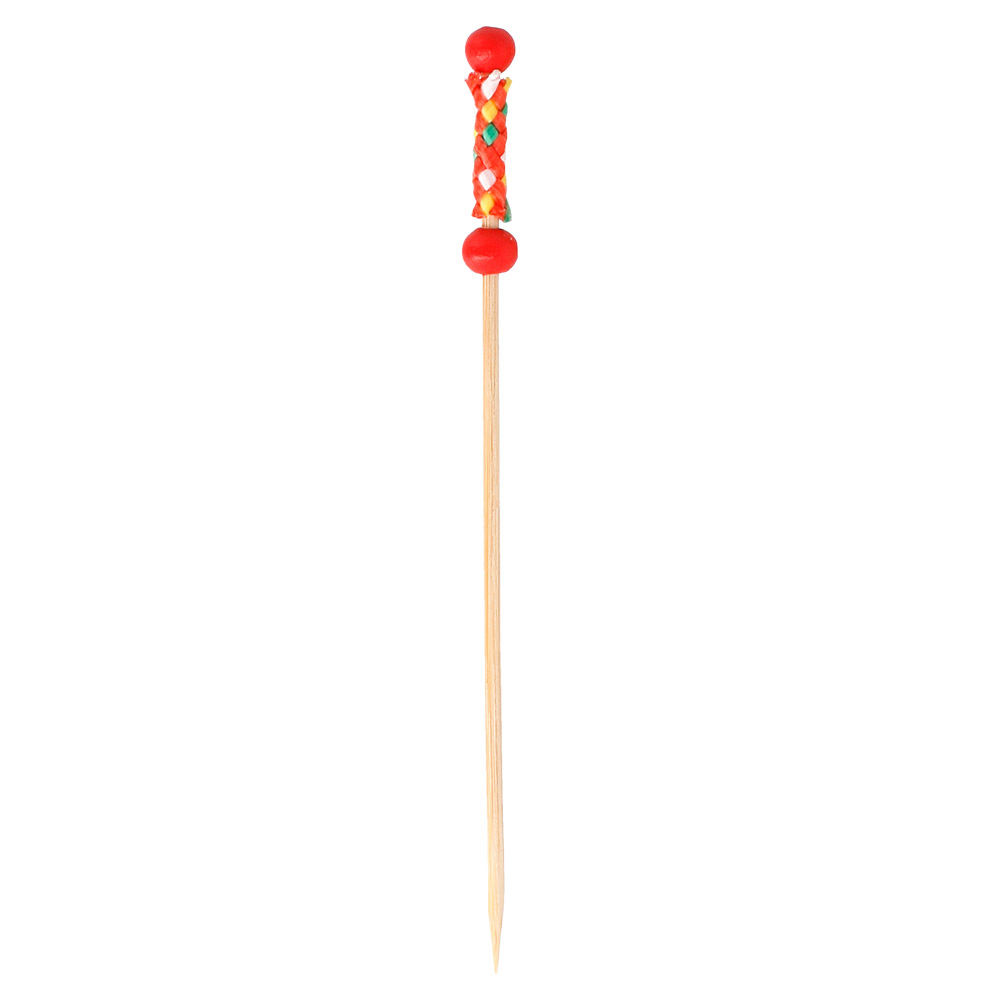 180.72-SPIEDINI "PERLA" 'BAMBOO'  12 (h) CM ROSSO BAMBÙ (100 u.)