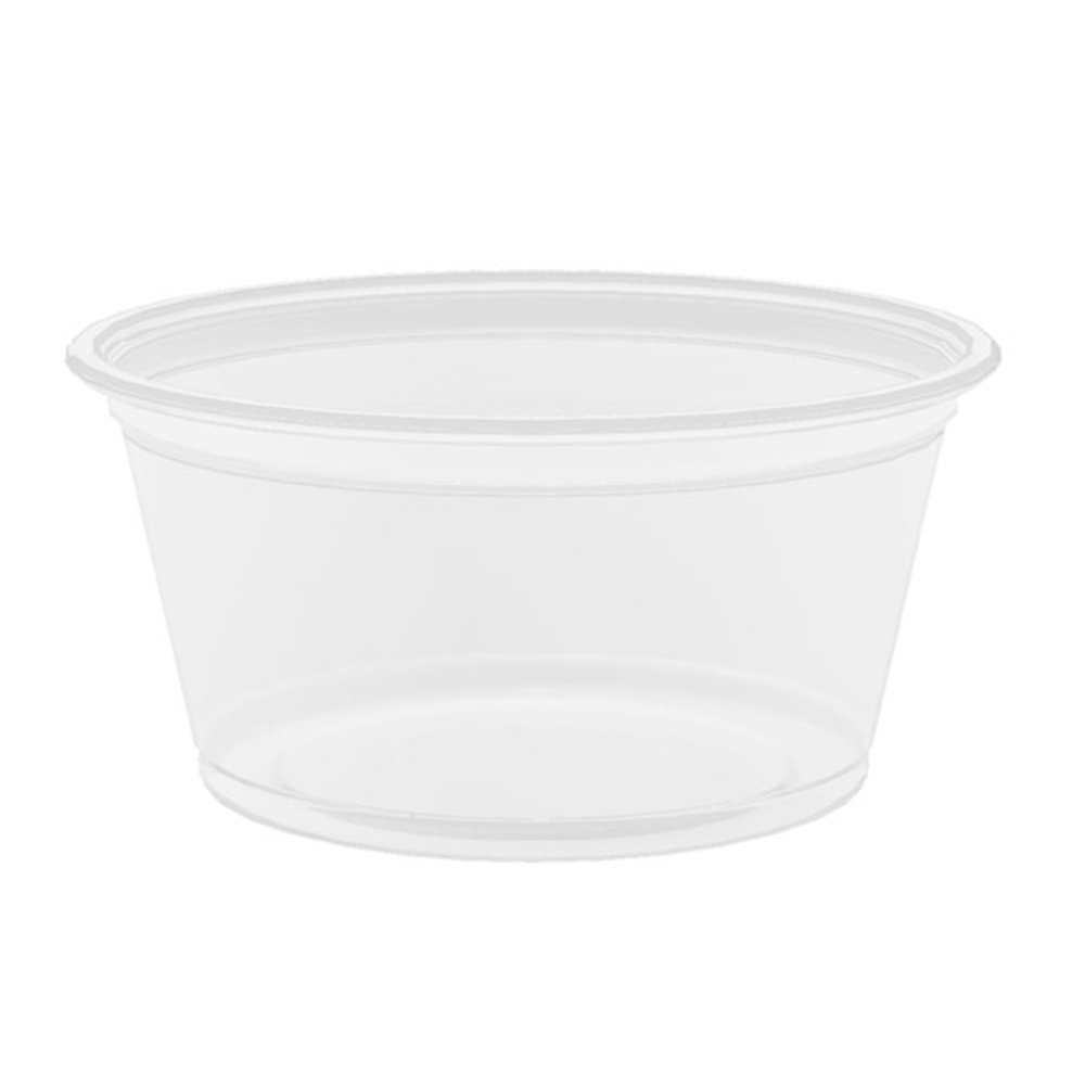 130.08-TERRINA PICCOLA PER  MICROONDE 60 ML Ø6,2x3,2 CM TRASPARENTE PP (125 u.)